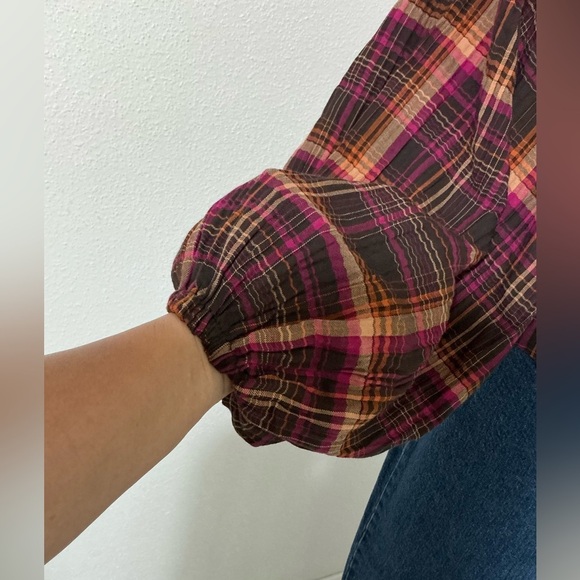 Anthropologie Long sleeve Lace up Dolman Top Size Small - Picture 7 of 13